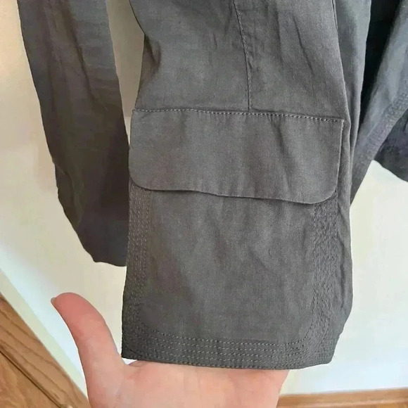 Eileen Fisher Linen Viscose Stretchnotch Collar Jacket - Picture 4 of 7